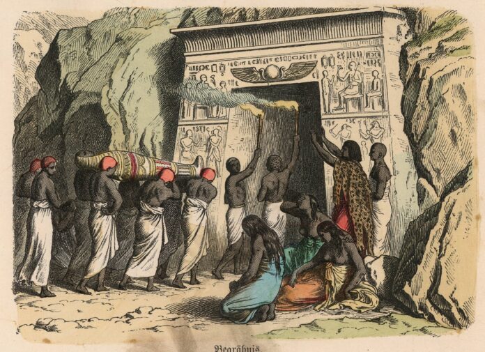 Heinrich_Leutemann_-_Ancient_Egypt_Ancient_Egypt_ritual_funeral_ceremony_-_(MeisterDrucke-921633)